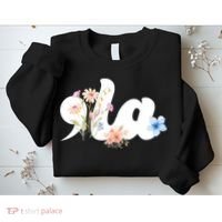 Comma La Floral Kamala Harris President 2024 Sweatshirt thumb 2