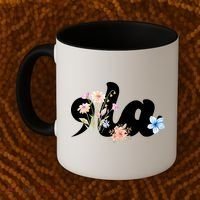 Comma La Floral Kamala Harris President 2024 Coffee Mug thumb 2