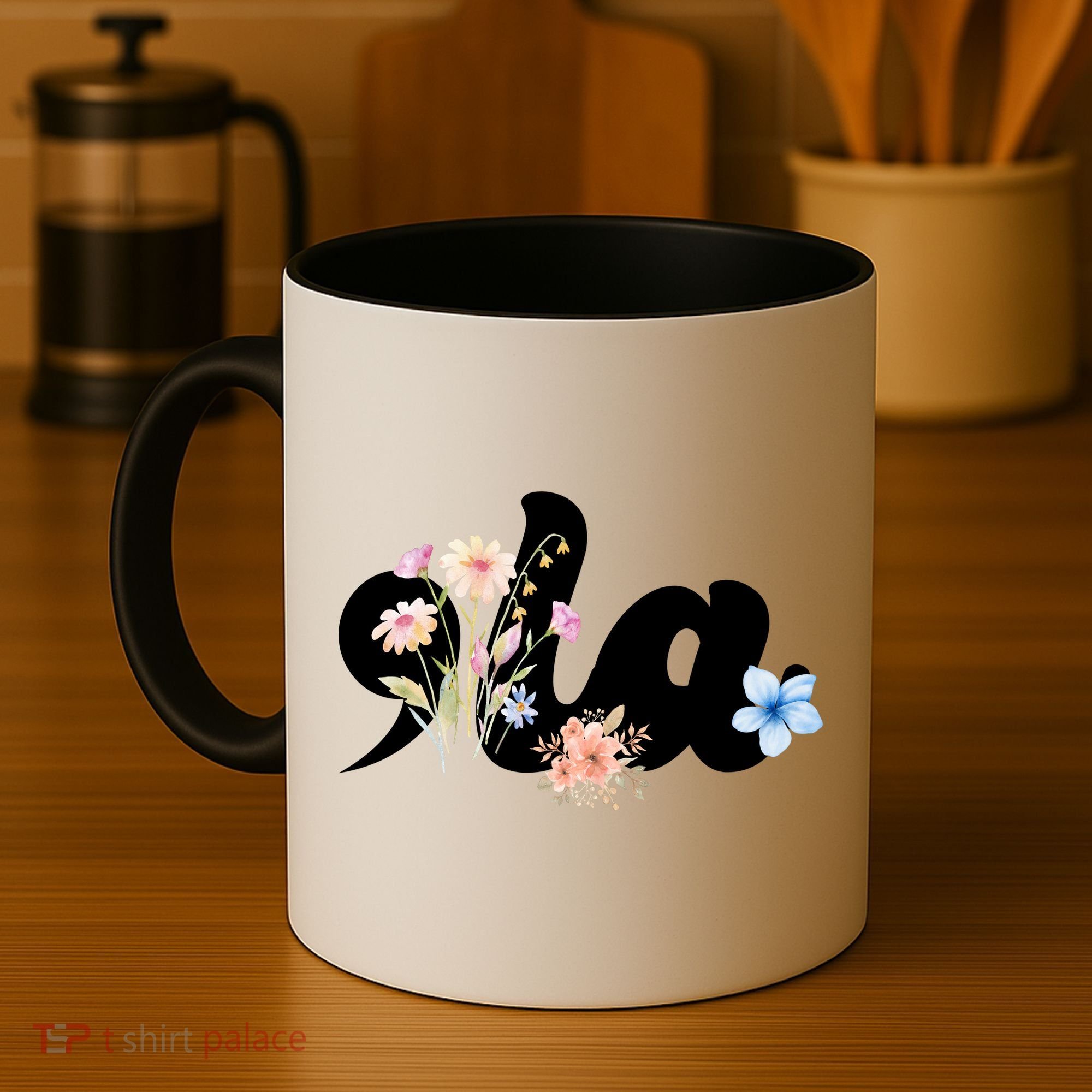 Comma La Floral Kamala Harris President 2024 Coffee Mug