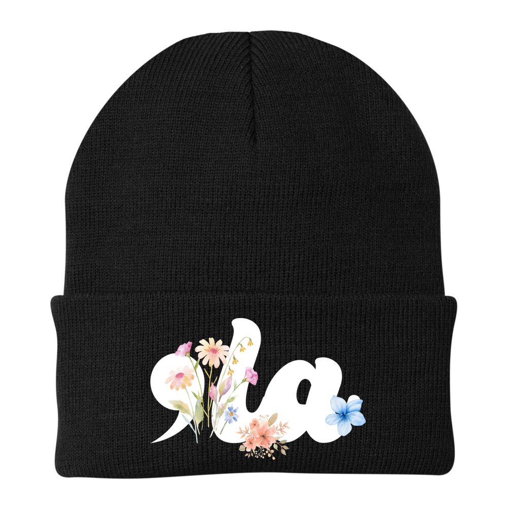 Comma La Floral Kamala Harris President 2024 Beanie