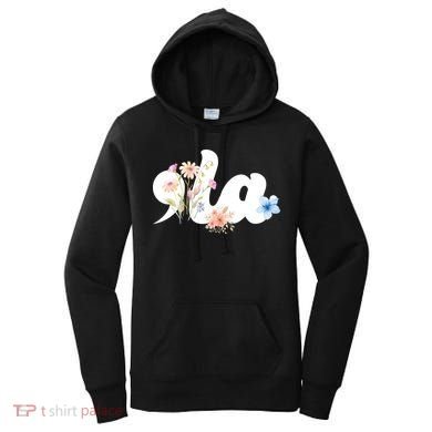 Comma La Floral Kamala Harris President 2024 Women's Hoodie