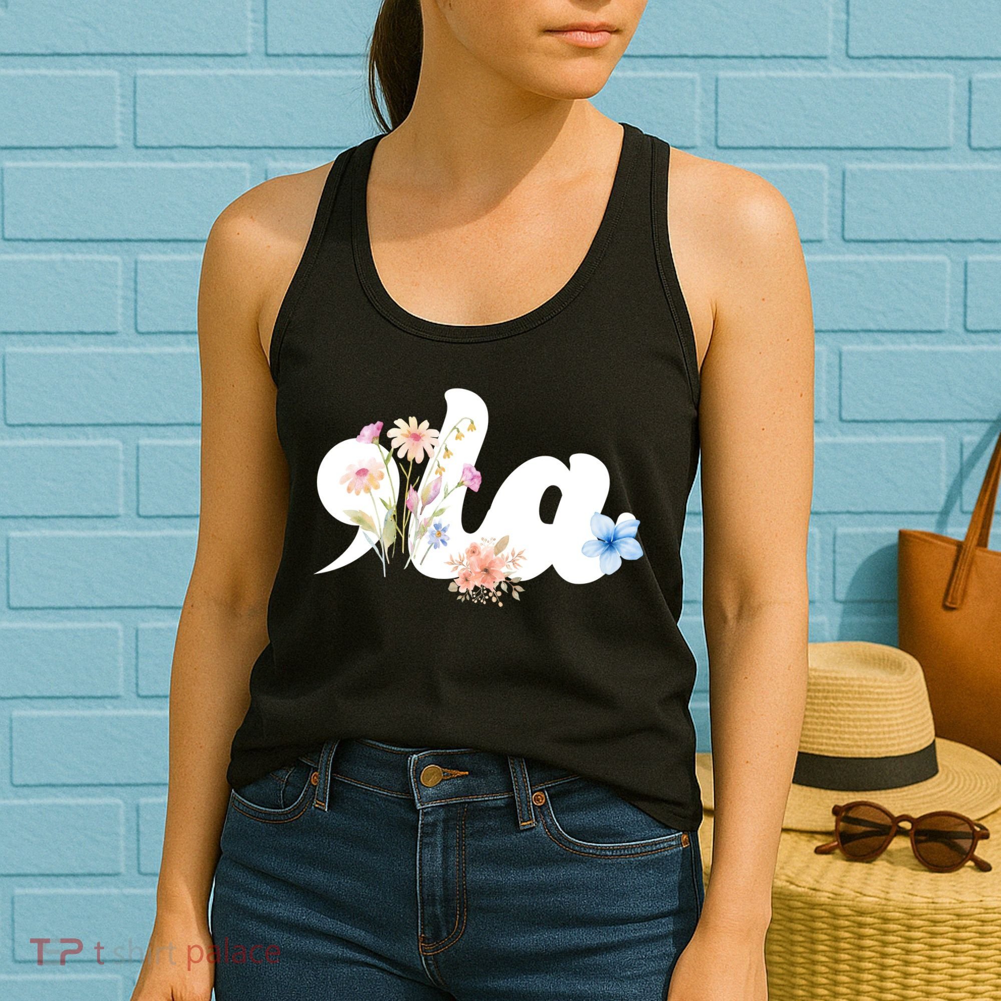 Comma La Floral Kamala Harris President 2024 Women's Tank Top