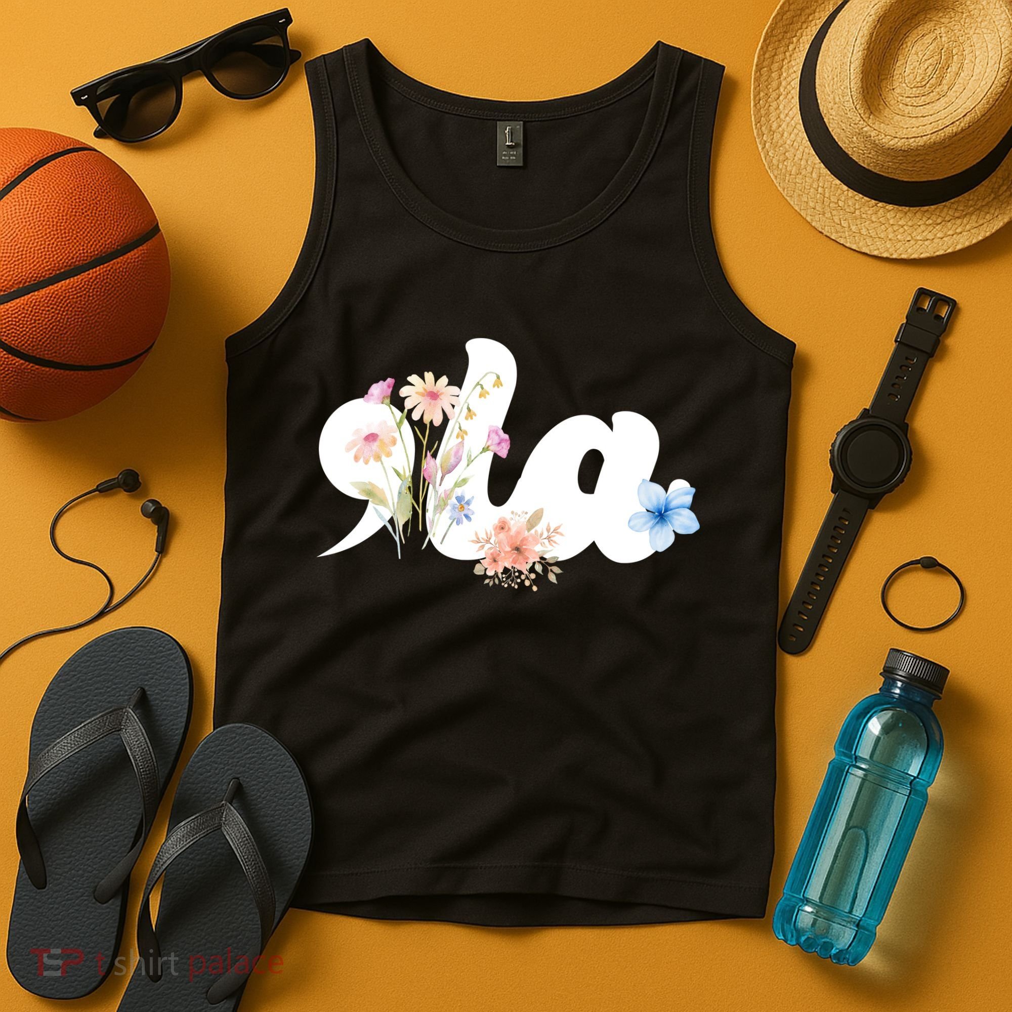 Comma La Floral Kamala Harris President 2024 Tank Top