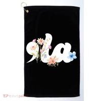 Comma La Floral Kamala Harris President 2024 Golf Towel thumb 0