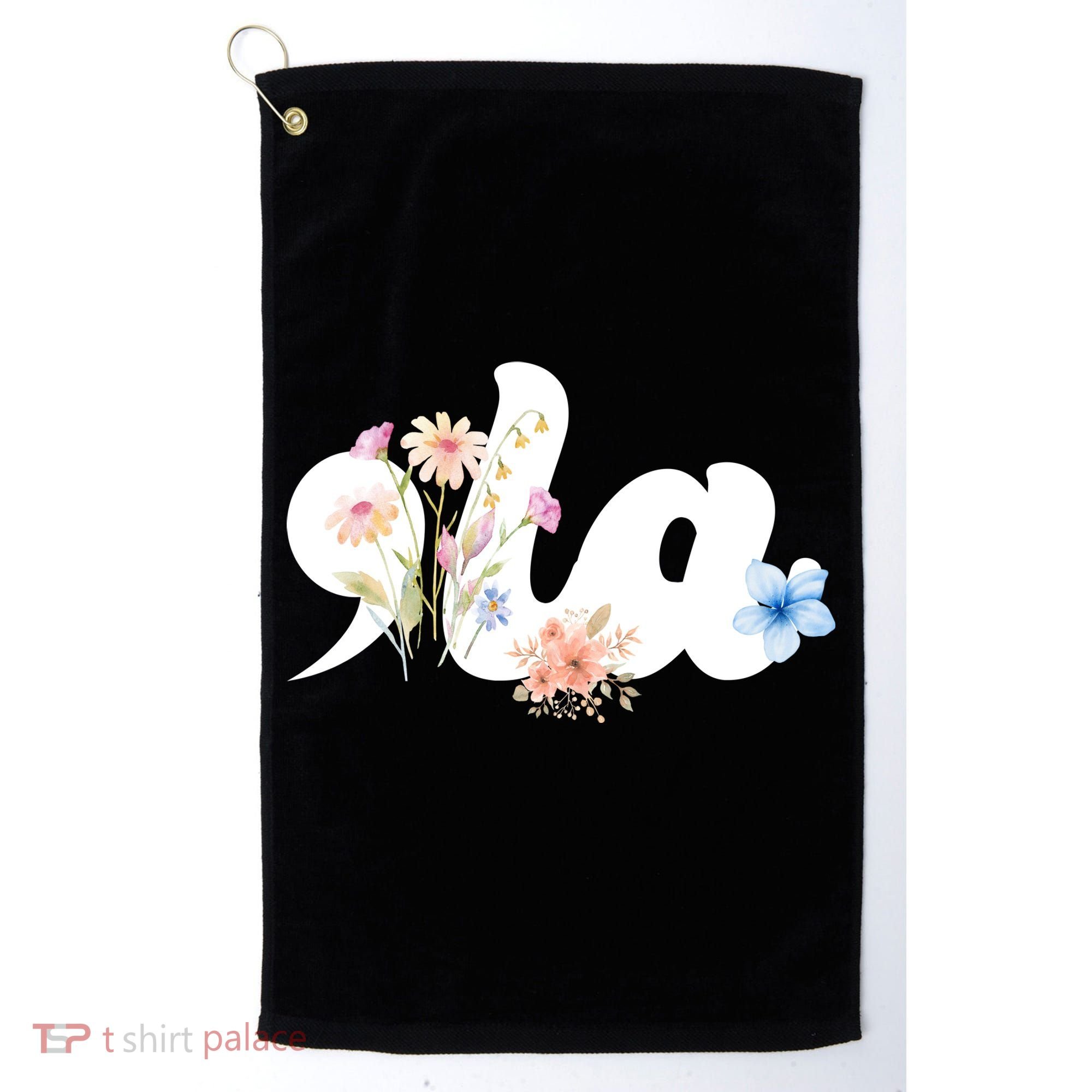 Comma La Floral Kamala Harris President 2024 Golf Towel