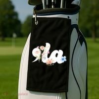 Comma La Floral Kamala Harris President 2024 Golf Towel thumb 2