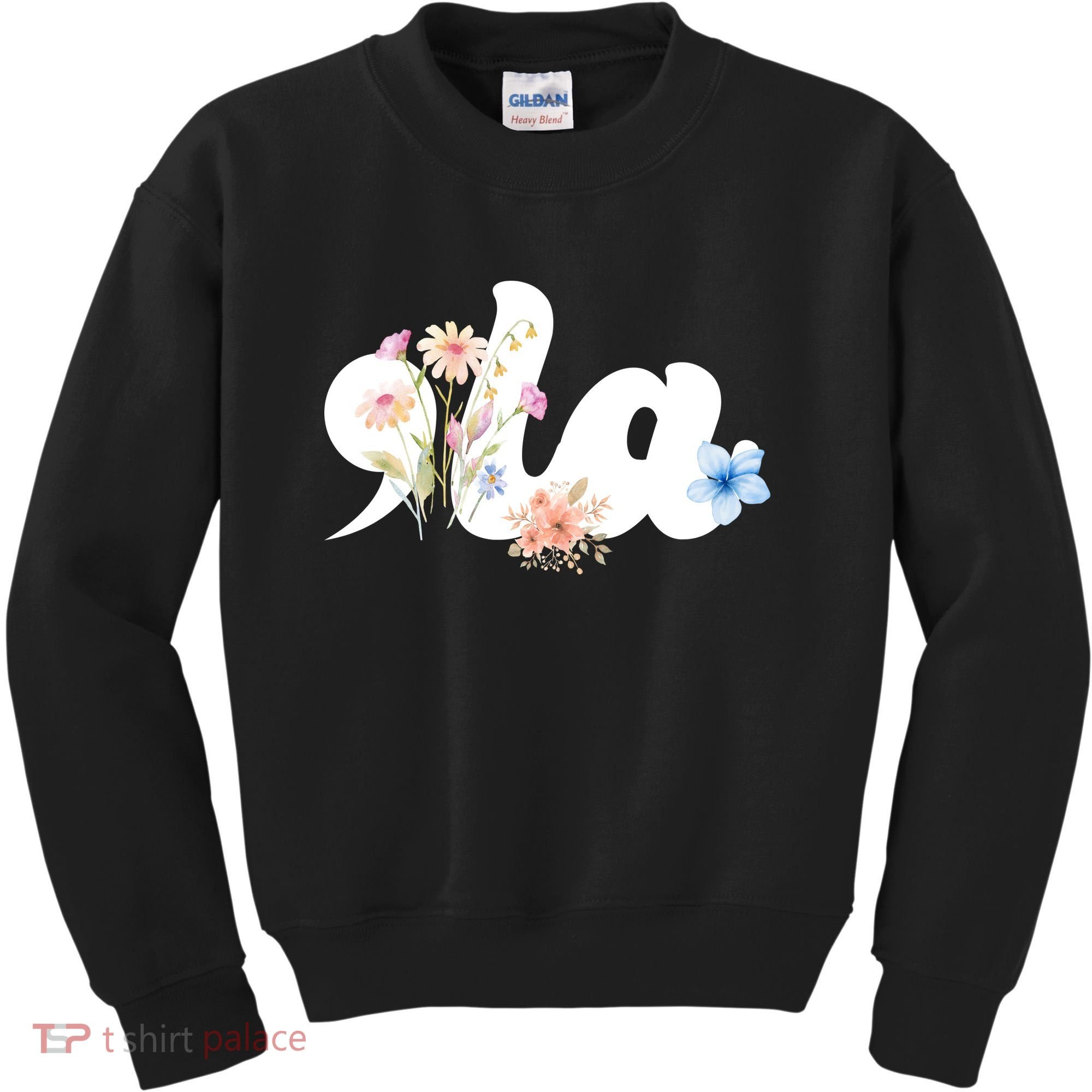 Comma La Floral Kamala Harris President 2024 Kids Sweatshirt