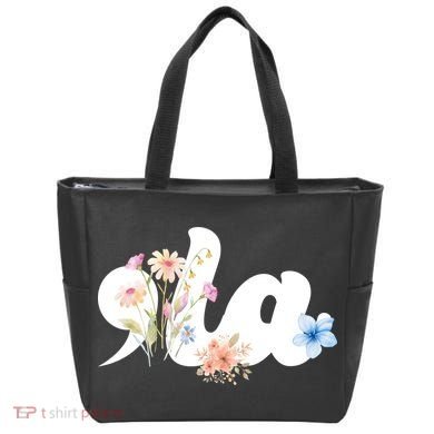 Comma La Floral Kamala Harris President 2024 Tote Bag