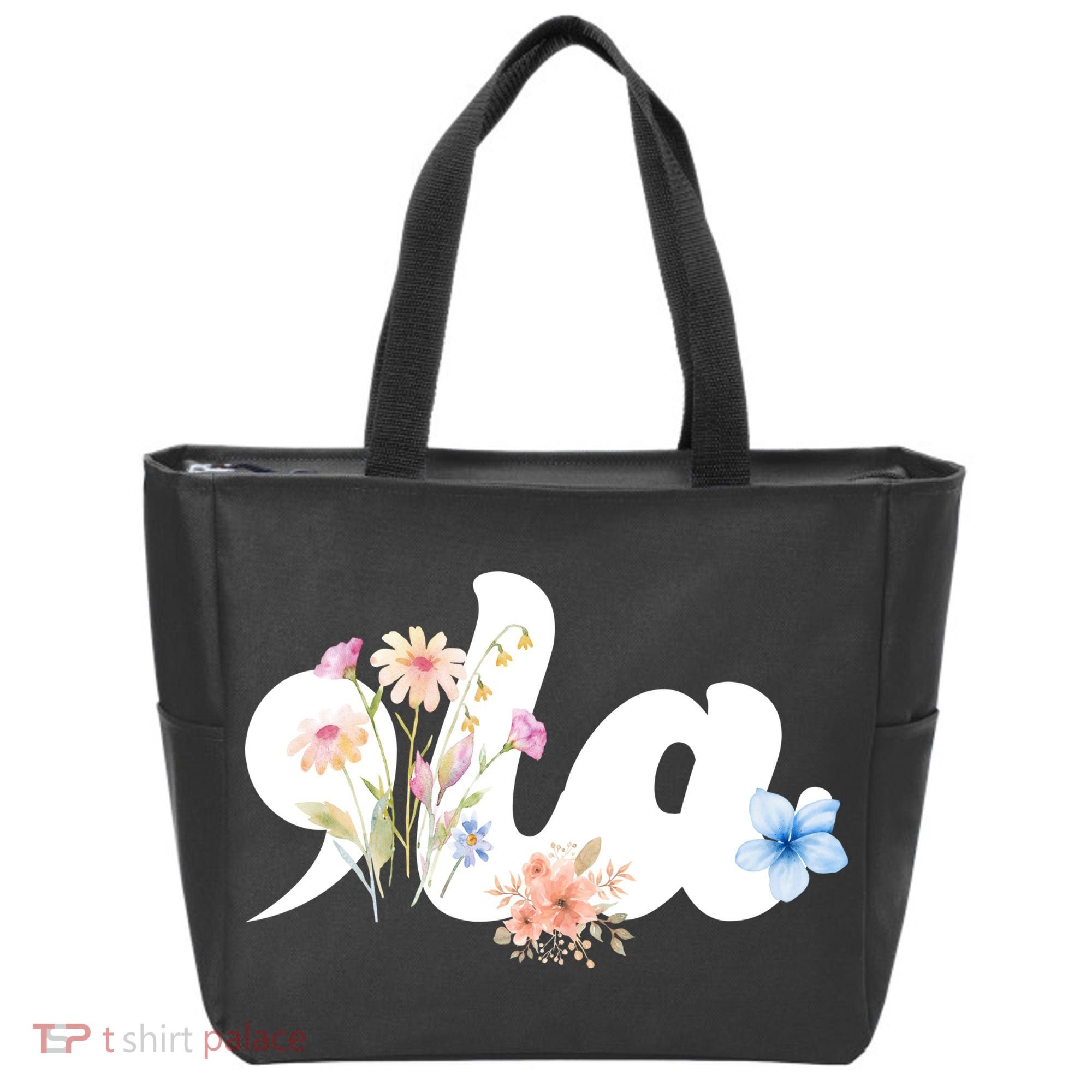 Comma La Floral Kamala Harris President 2024 Tote Bag