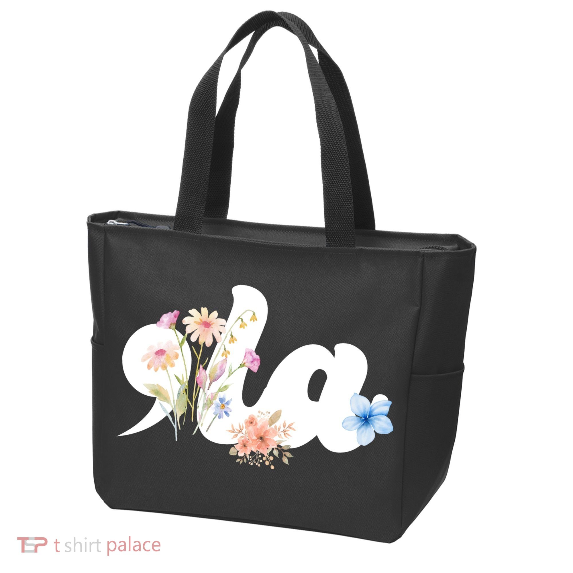 Comma La Floral Kamala Harris President 2024 Tote Bag