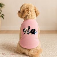 Comma La Floral Kamala Harris President 2024 Doggie Tank thumb 2