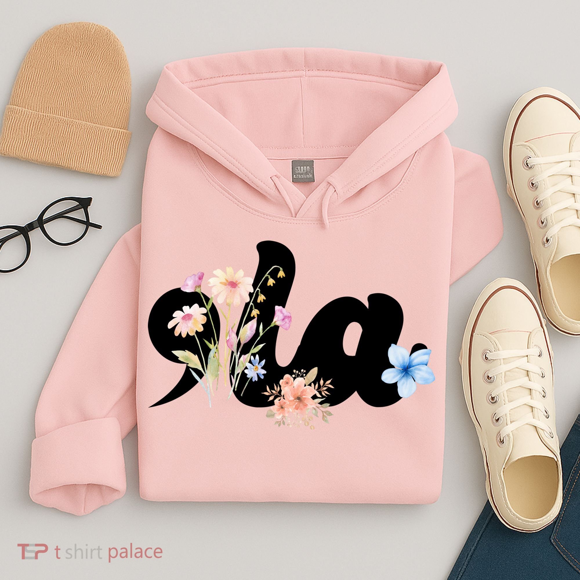 Comma La Floral Kamala Harris President 2024 Hoodie