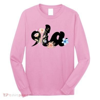 Comma La Floral Kamala Harris President 2024 Long Sleeve Shirt