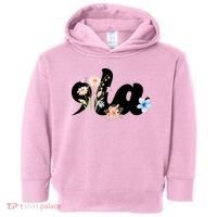 Comma La Floral Kamala Harris President 2024 Toddler Hoodie thumb 0
