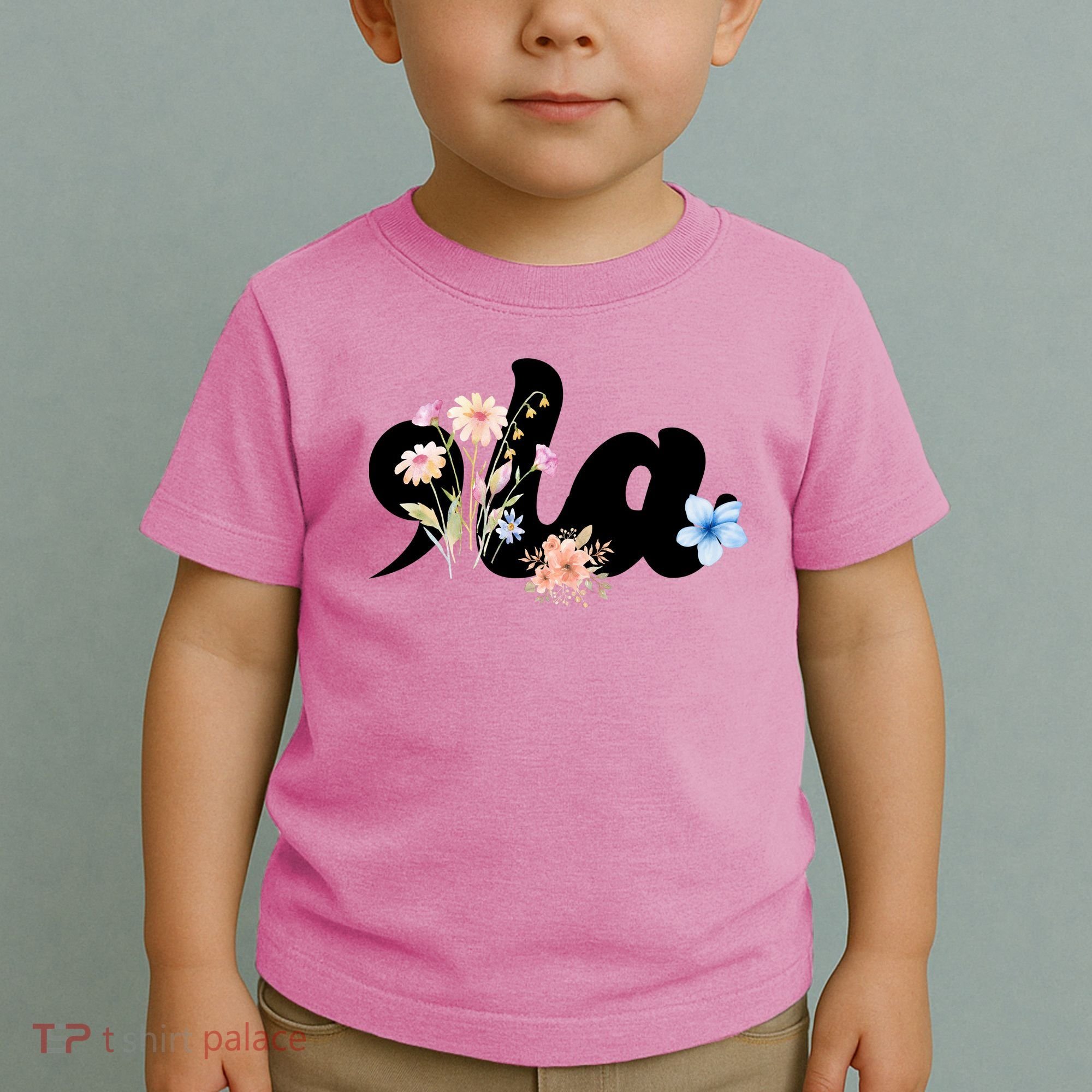 Comma La Floral Kamala Harris President 2024 Toddler T-Shirt