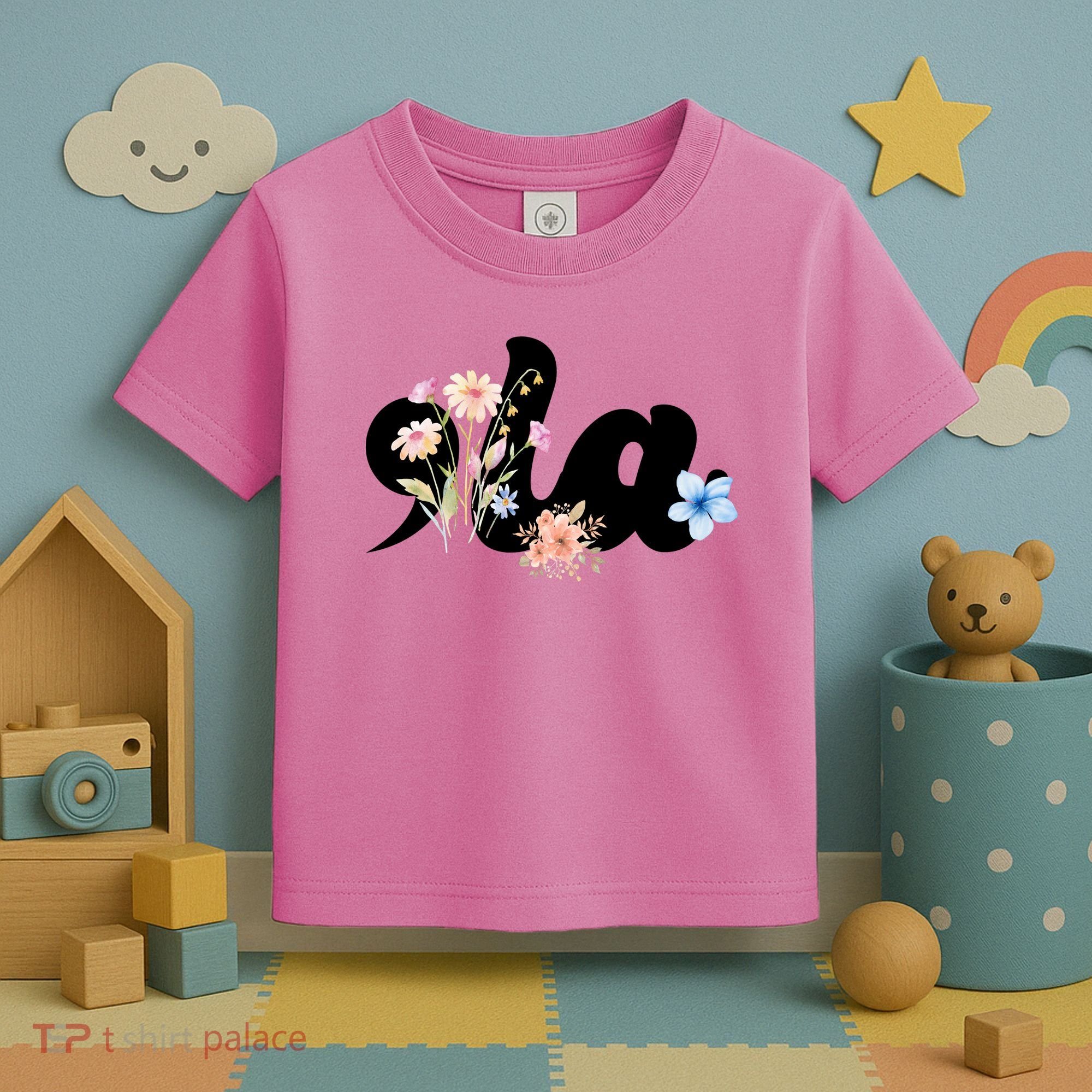 Comma La Floral Kamala Harris President 2024 Toddler T-Shirt