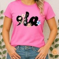Comma La Floral Kamala Harris President 2024 Women's T-Shirt thumb 2