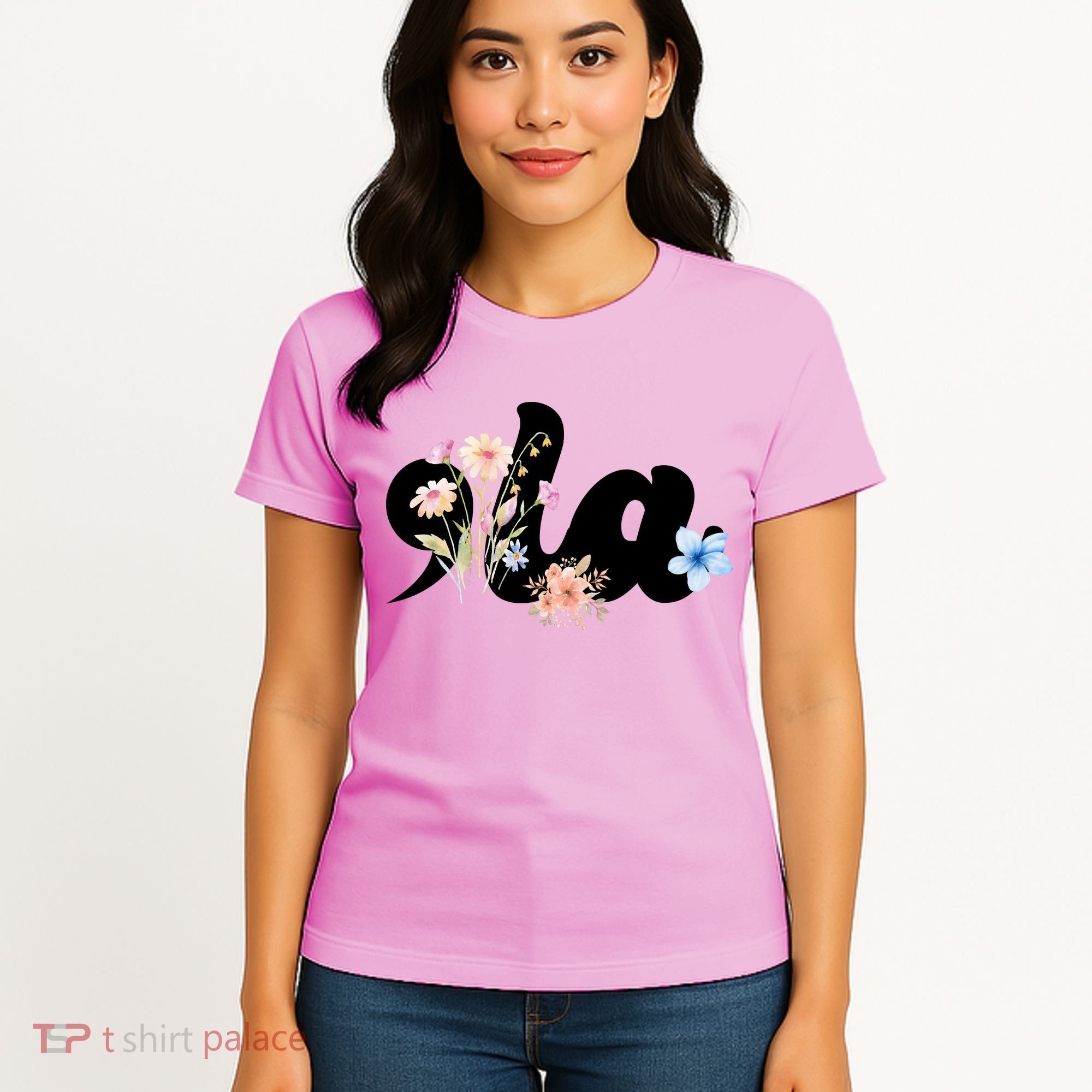 Comma La Floral Kamala Harris President 2024 Women's T-Shirt