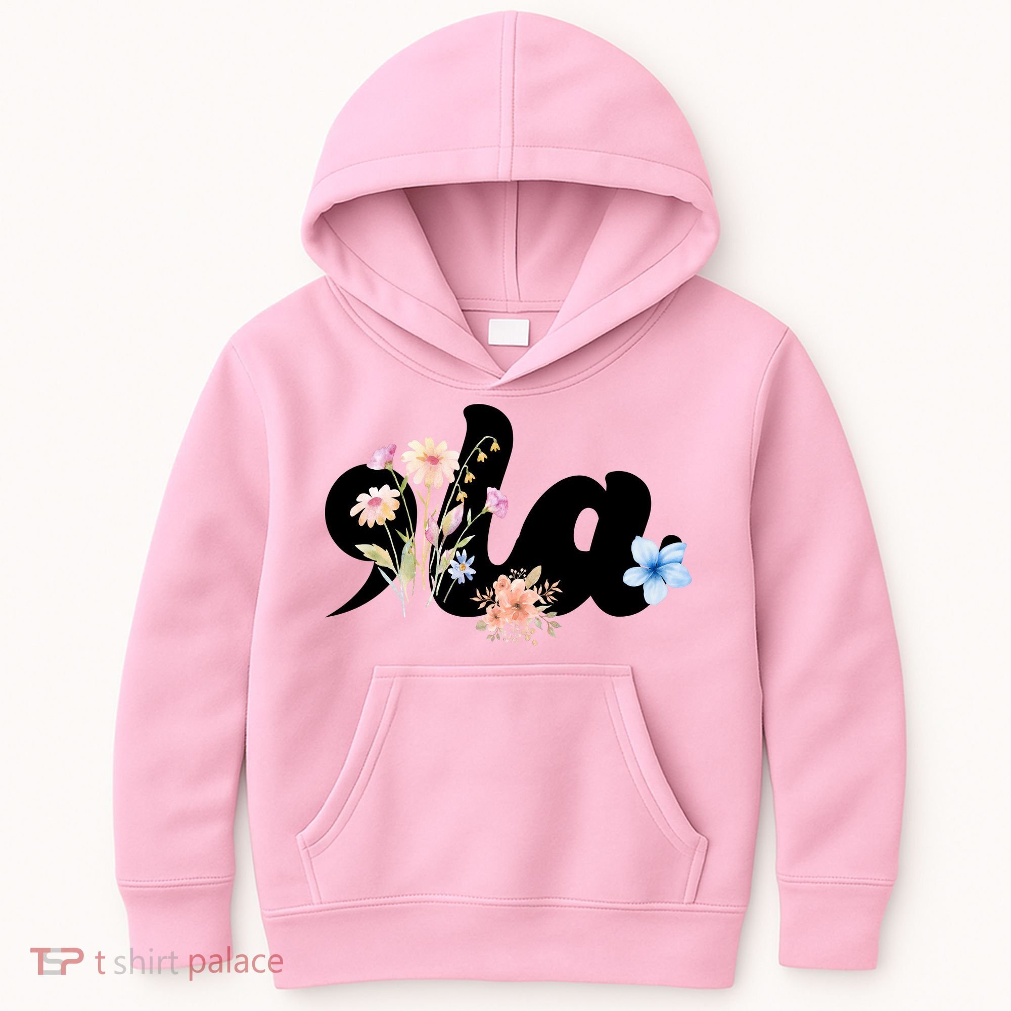 Comma La Floral Kamala Harris President 2024 Kids Hoodie