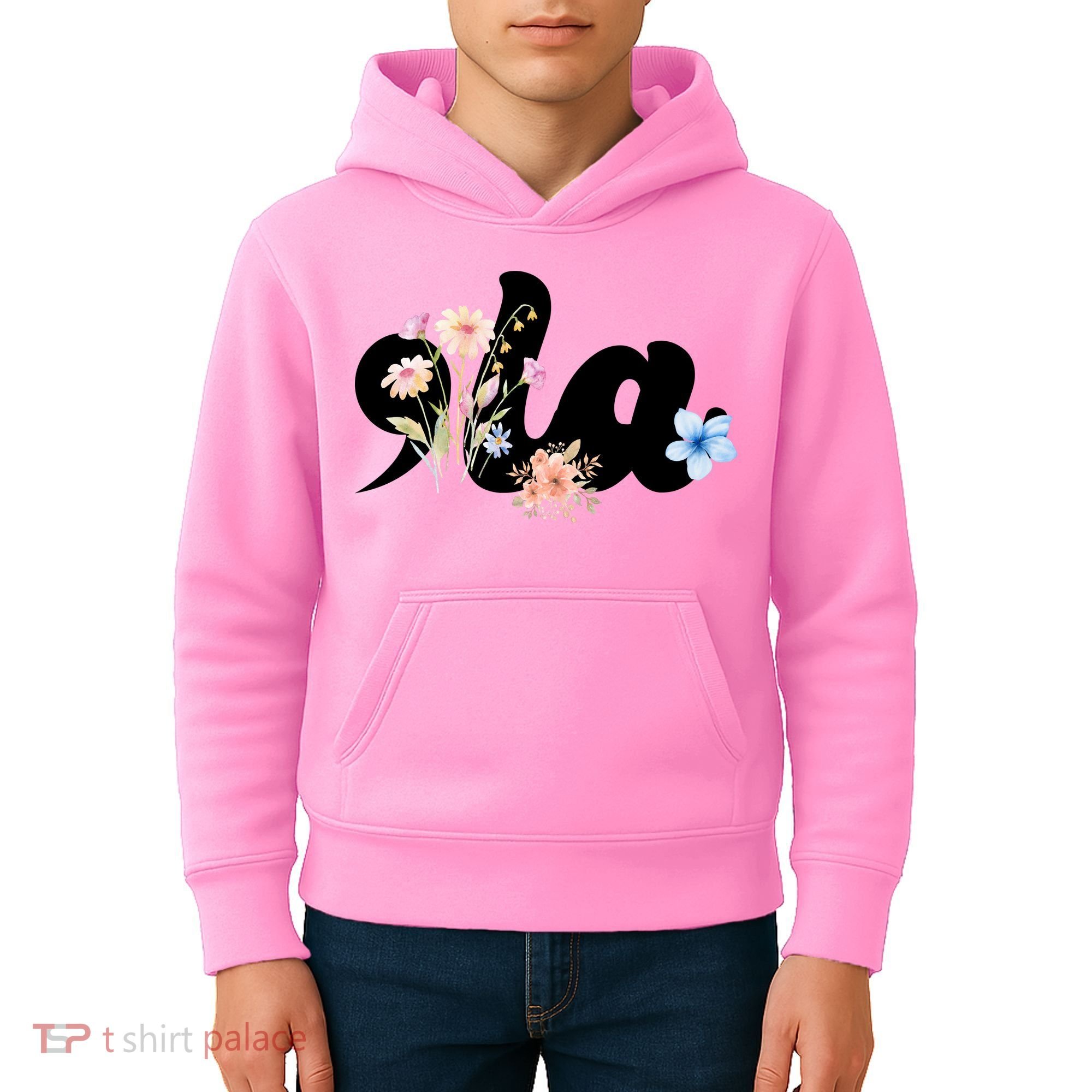Comma La Floral Kamala Harris President 2024 Kids Hoodie
