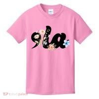 Comma La Floral Kamala Harris President 2024 Kids T-Shirt thumb 0