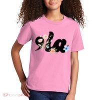 Comma La Floral Kamala Harris President 2024 Kids T-Shirt thumb 2