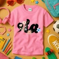 Comma La Floral Kamala Harris President 2024 Kids T-Shirt thumb 3