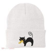 Cat Ladies For Kamala Harris Anti Trump Feminist Beanie thumb 0