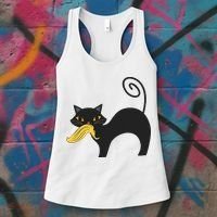 Cat Ladies For Kamala Harris Anti Trump Feminist Women's Tank Top thumb 3