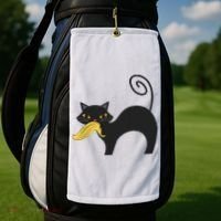 Cat Ladies For Kamala Harris Anti Trump Feminist Golf Towel thumb 2