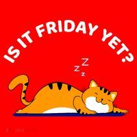 Cat Lover Funny Sleepy Cat Is It Friday Yet Cat Nap Santa Hat thumb 1