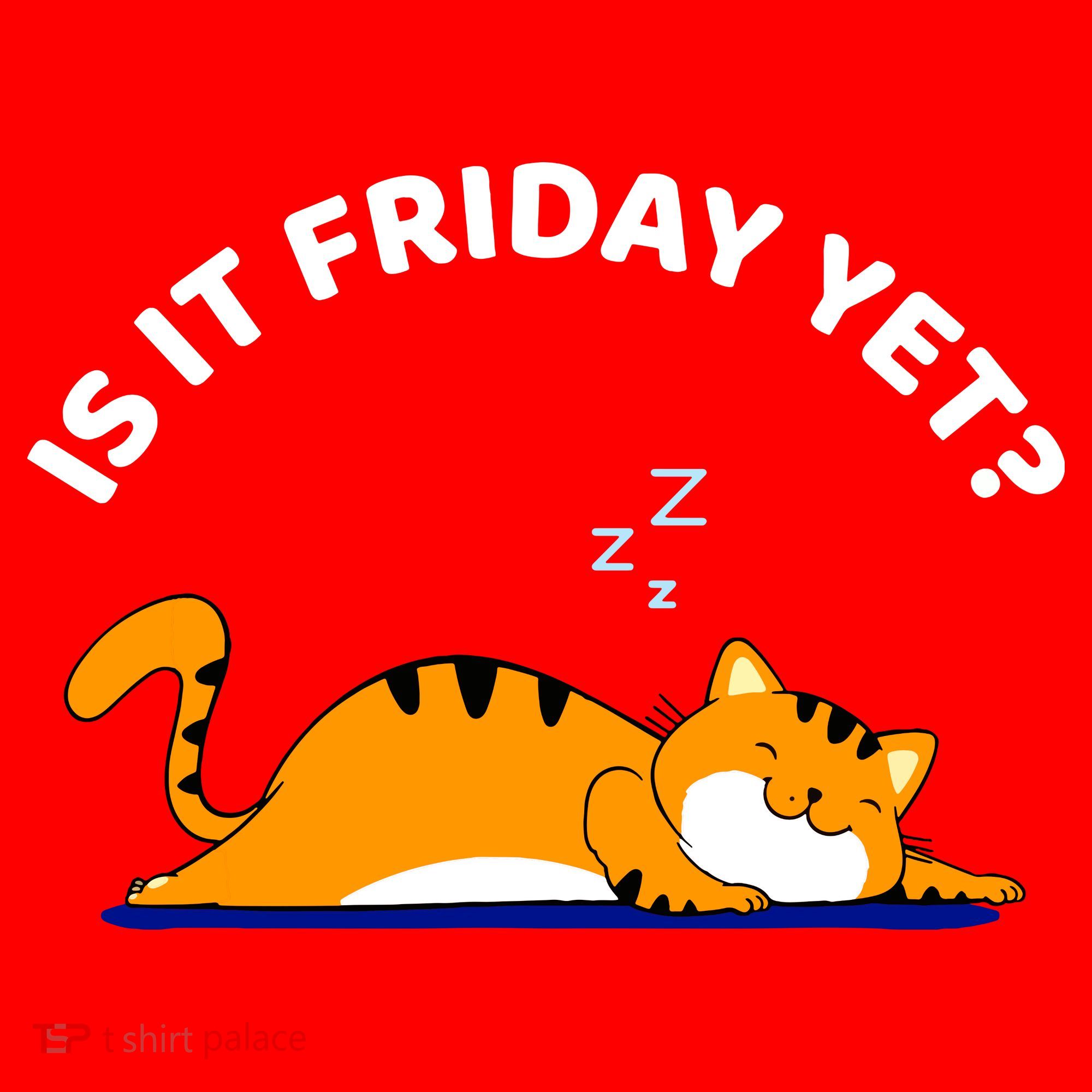 Cat Lover Funny Sleepy Cat Is It Friday Yet Cat Nap Santa Hat