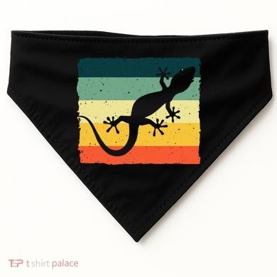 Cool Lizard For  Vintage Crested Leopard Gecko USA-Made Doggie Bandana
