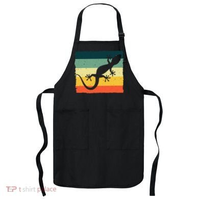 Cool Lizard For  Vintage Crested Leopard Gecko Apron