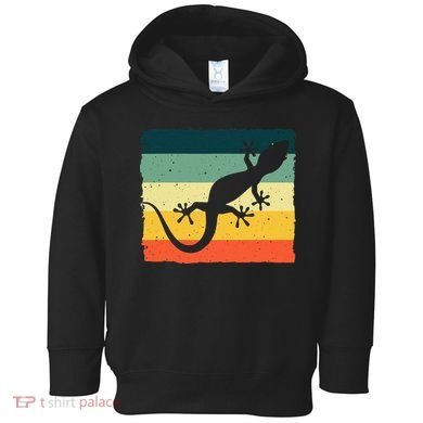 Cool Lizard For  Vintage Crested Leopard Gecko Toddler Hoodie