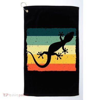 Cool Lizard For  Vintage Crested Leopard Gecko Golf Towel