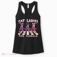 Cat Ladies For Kamala Voting Kamala Harris 2024 Cat Lover Women's Tank Top thumb 0