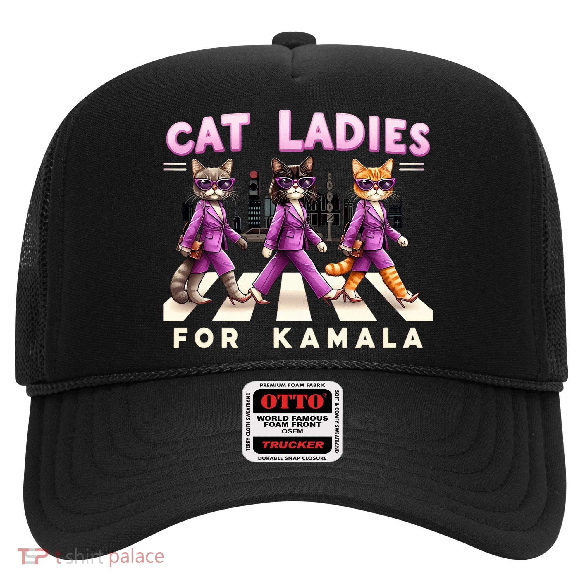 Cat Ladies For Kamala Voting Kamala Harris 2024 Cat Lover Hat