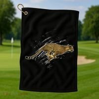 Cheetah Lover Gift Cool Cheetah Gift Golf Towel thumb 1