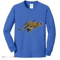 Cheetah Lover Gift Cool Cheetah Gift Kids Long Sleeve Shirt thumb 0
