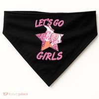 Cute Let's Go Cowgirls USA-Made Doggie Bandana thumb 0