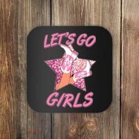 Cute Let's Go Cowgirls Coaster thumb 0