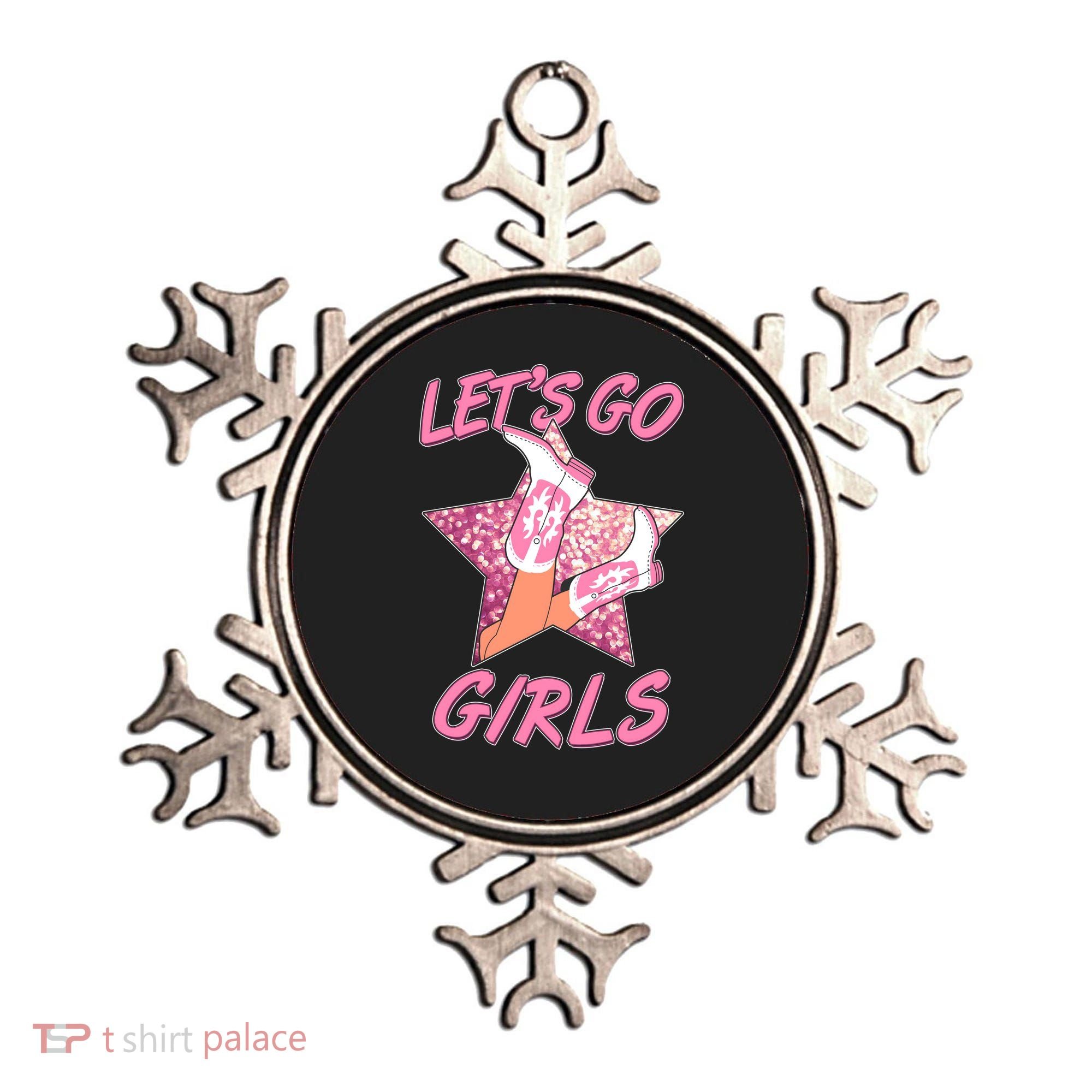 Cute Let's Go Cowgirls Ornament