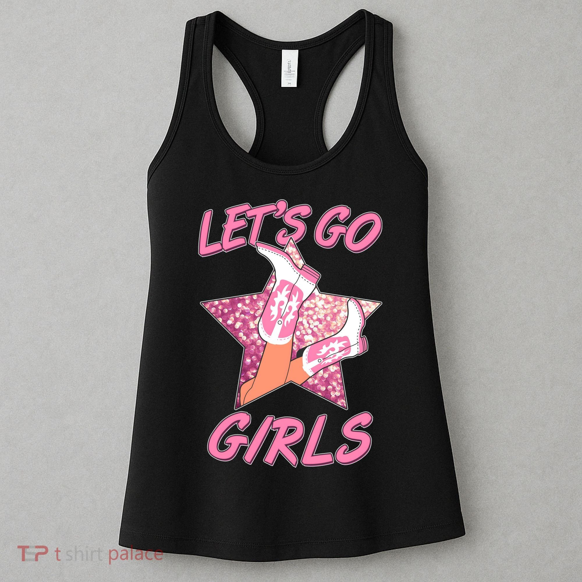 Cute Let's Go Cowgirls Women's Tank Top