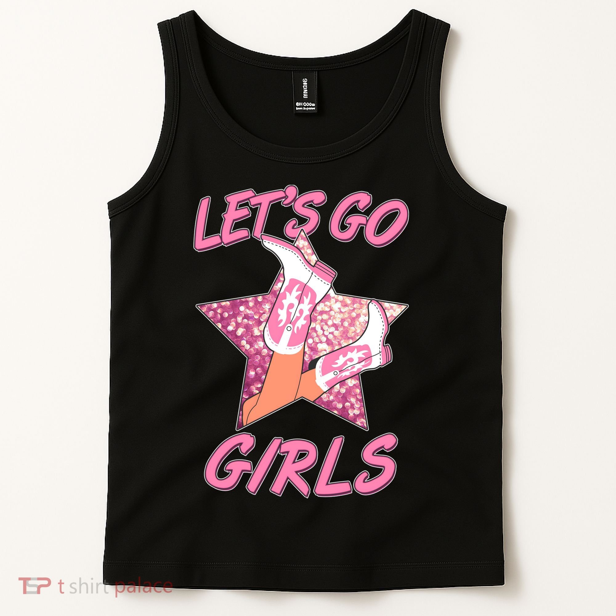 Cute Let's Go Cowgirls Tank Top