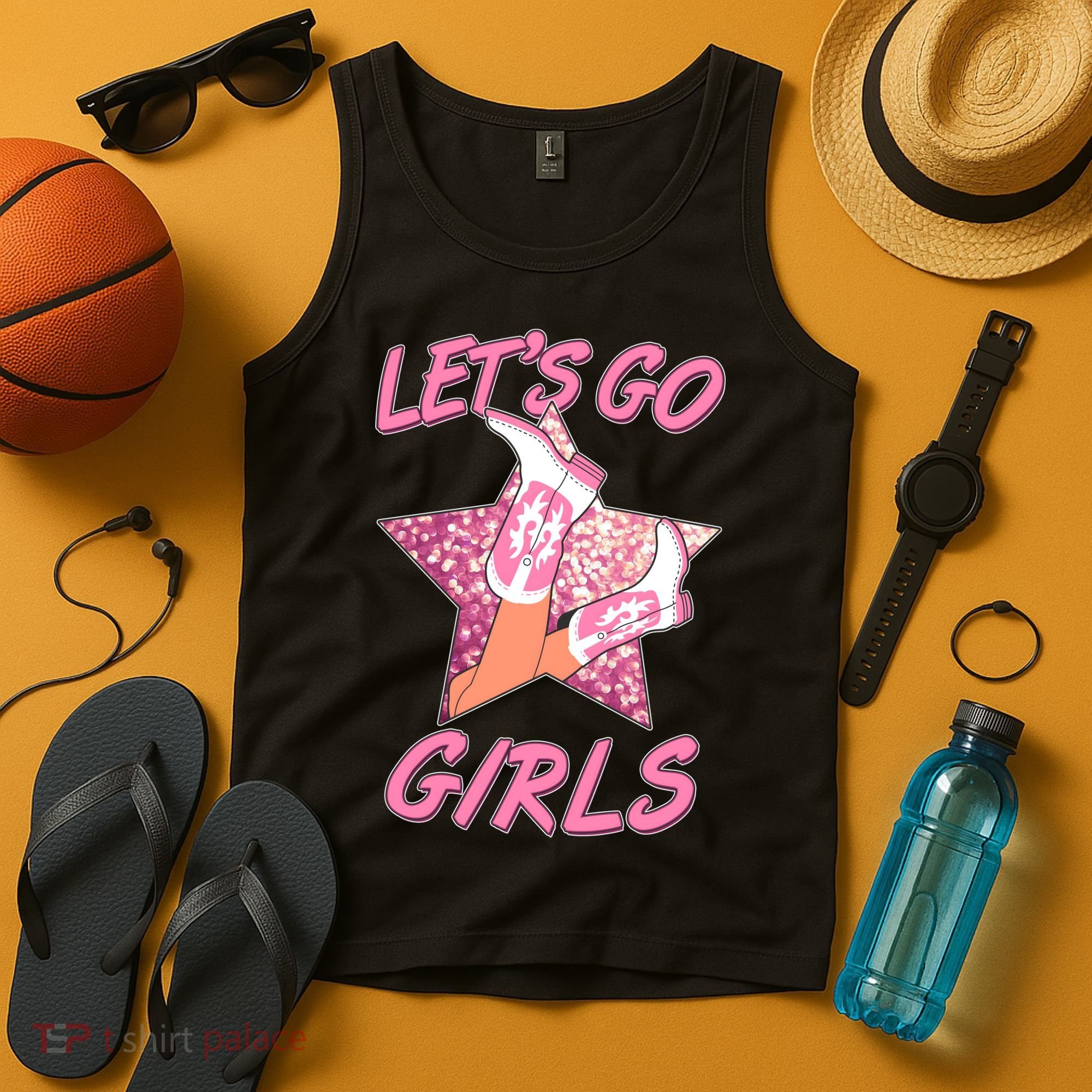 Cute Let's Go Cowgirls Tank Top