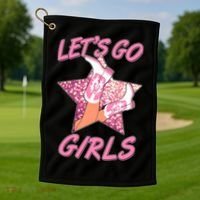 Cute Let's Go Cowgirls Golf Towel thumb 1