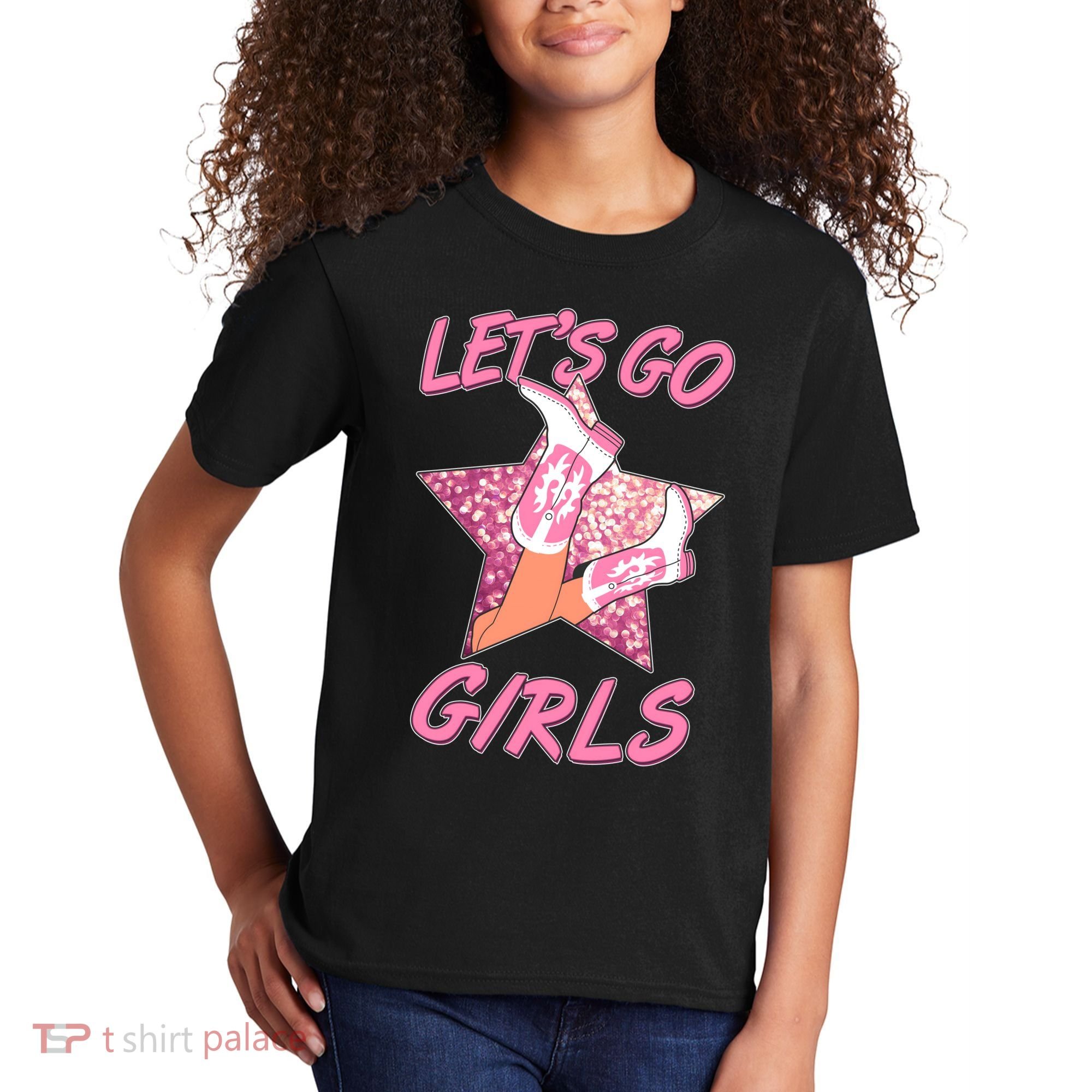 Cute Let's Go Cowgirls Kids T-Shirt