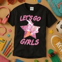 Cute Let's Go Cowgirls Kids T-Shirt thumb 3