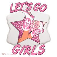 Cute Let's Go Cowgirls Ceramic Ornament thumb 2
